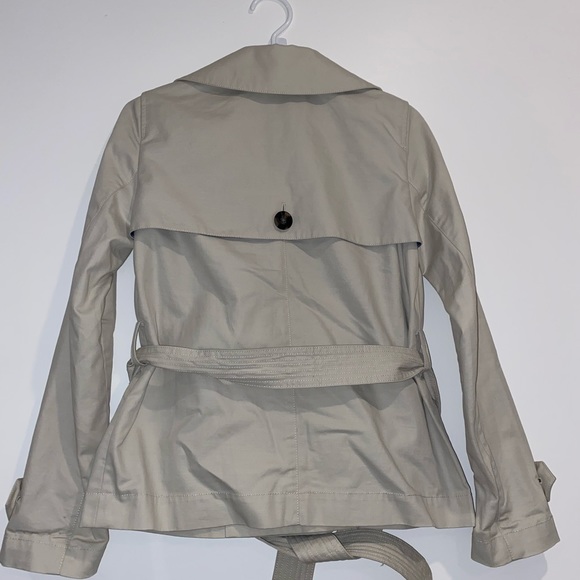 GAP khaki short trench coat size XS - Picture 2 of 8